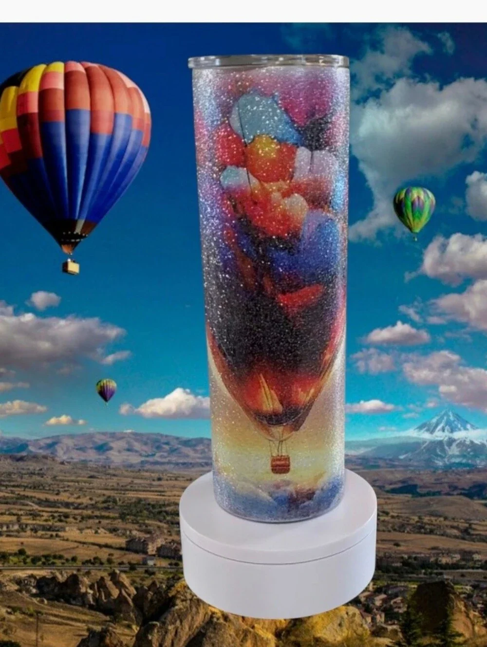 Hot Air Balloons 30 oz Glitter Tumbler 🎉sale